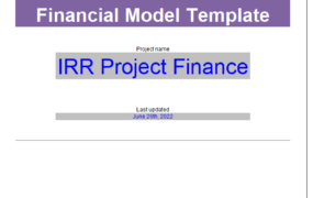 O230002IRR 计算模型