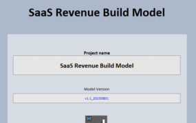 O230009 SaaS公司收入预测模型Revenue Build Model