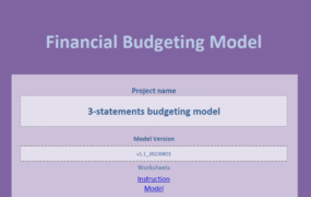 S230001 初创公司 – 5年财务预算预测模型 (三张报表勾稽配平)
