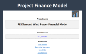 P230001 Wind Farm Project Finance Model ( 风力发电厂财务模型 )
