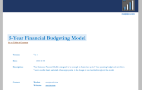 5年财务预算预测模型 (现金流量表直接法 & 间接法)