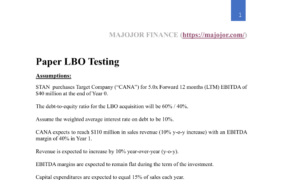 45mins Paper LBO Testing