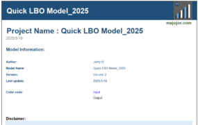 Quick LBO Model Template