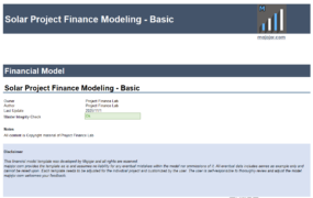 P230009 Solar Financial Modeling Exercise（经典题型）
