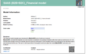 SAAS (B2B+B2C)_Financial model