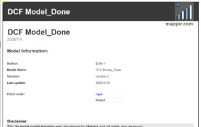 DCF Model (Simplified version)